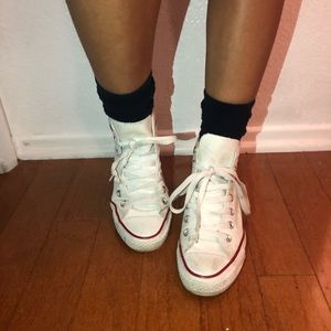 White Hight Top Converse